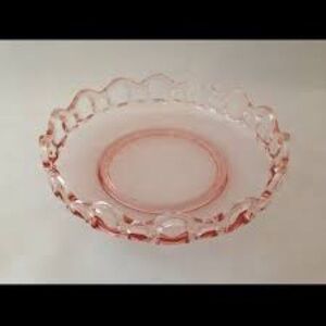 Lancaster Pink Depression Glass Bowl